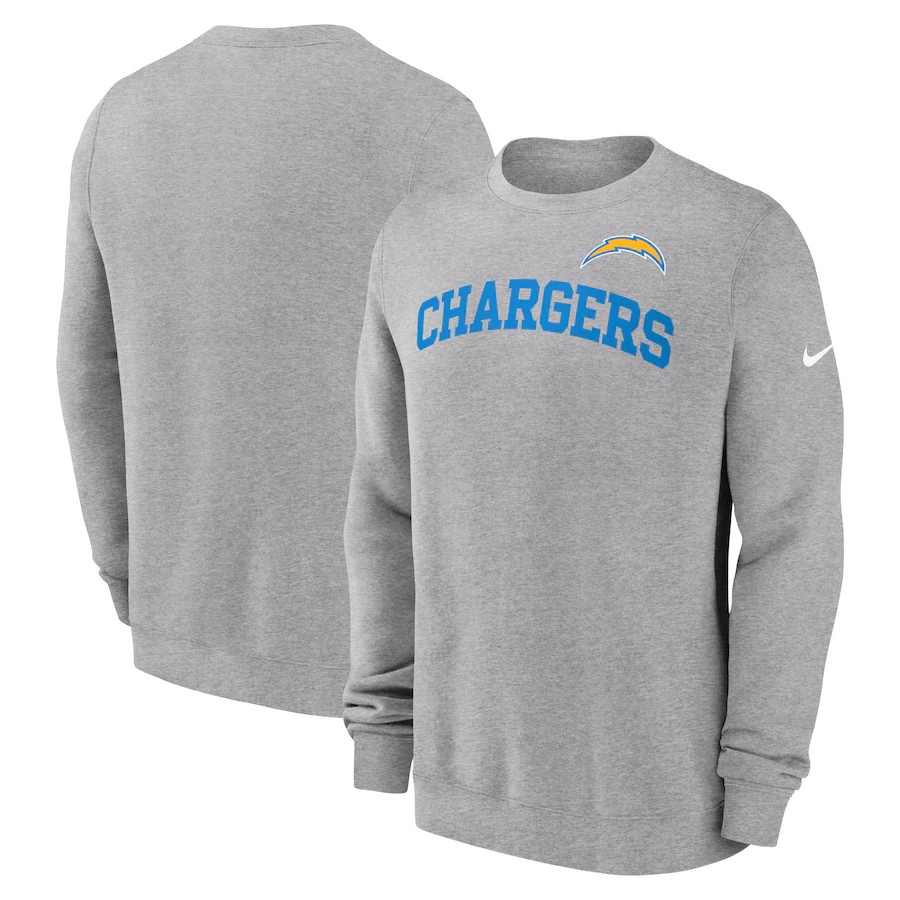 Men Los Angeles Chargers grey03 NFL 2024 hoodie->los angeles chargers->NFL Jersey